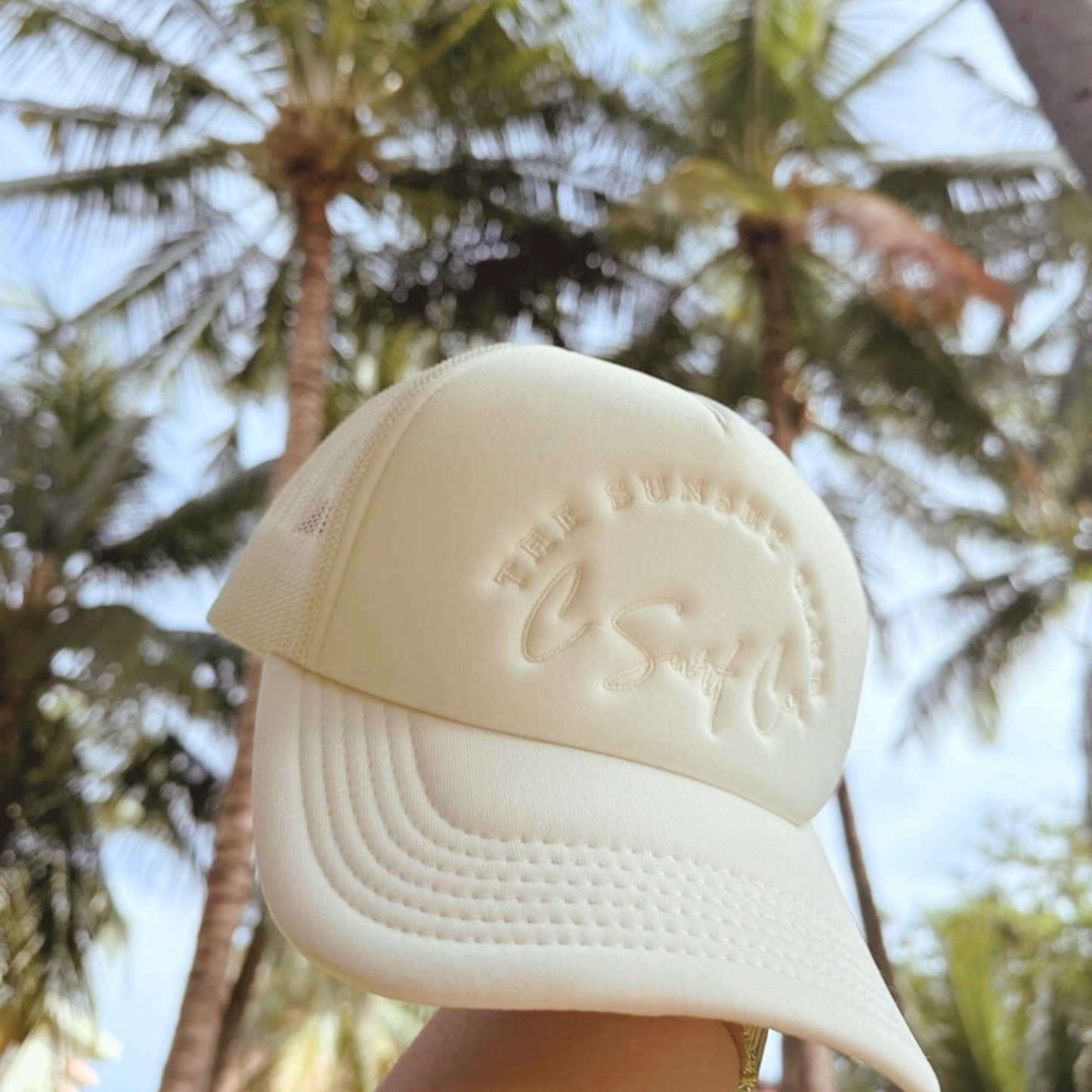 The Sunset Club Trucker Hat - White