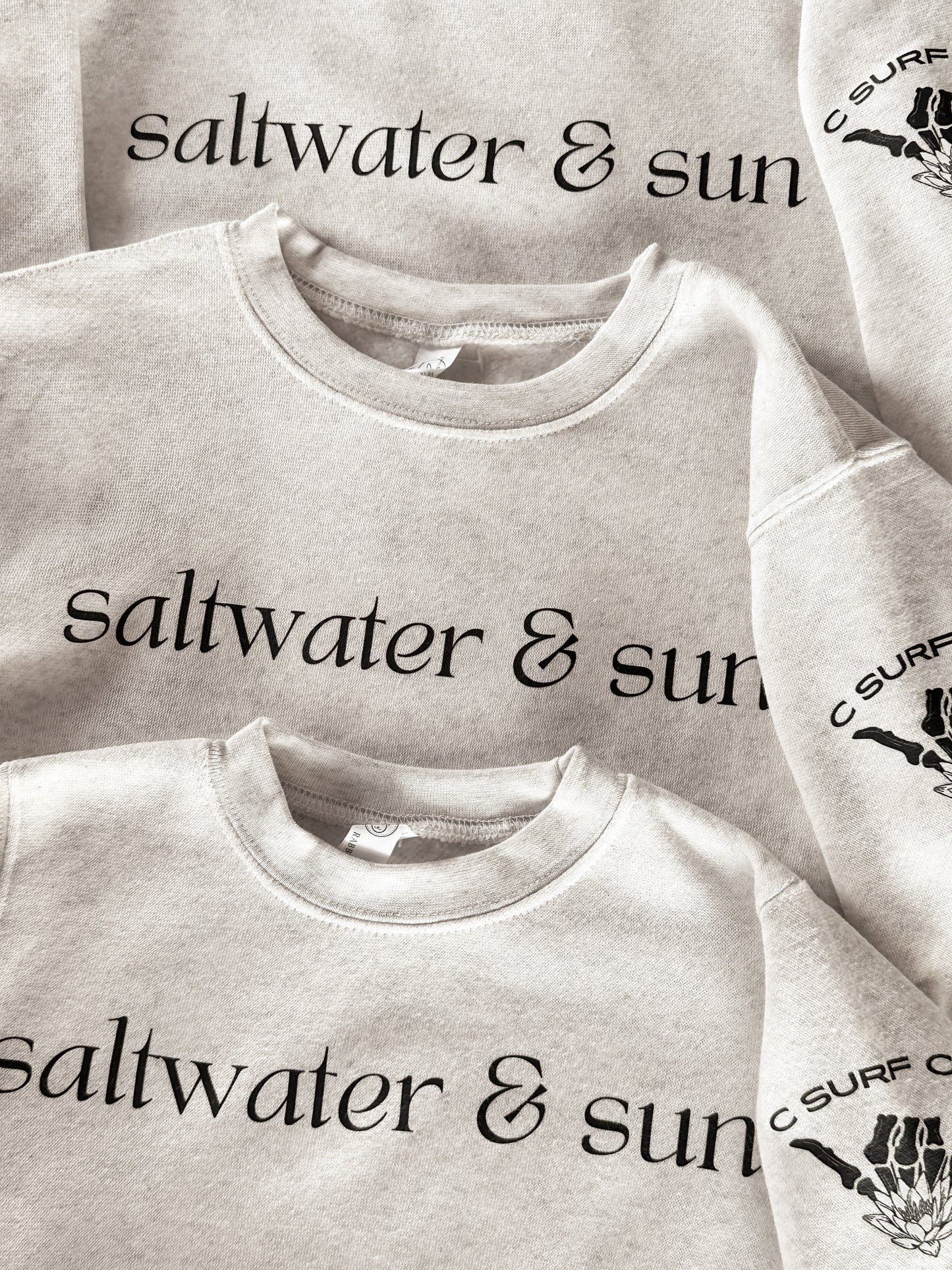 Saltwater & Sun Toddler Crewneck - Heather Oat