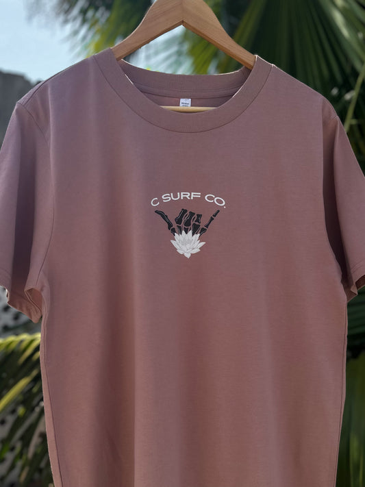 Lotus Shaka Women’s Classic Tee - Mauve